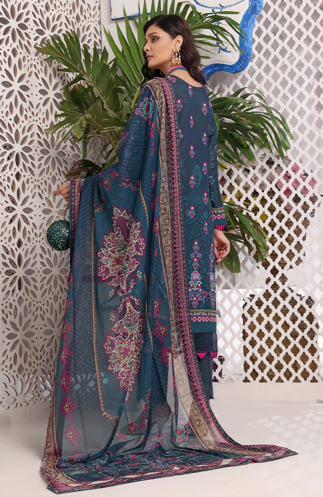 Lris | Embroidered Printed Lawn 3PC Pret