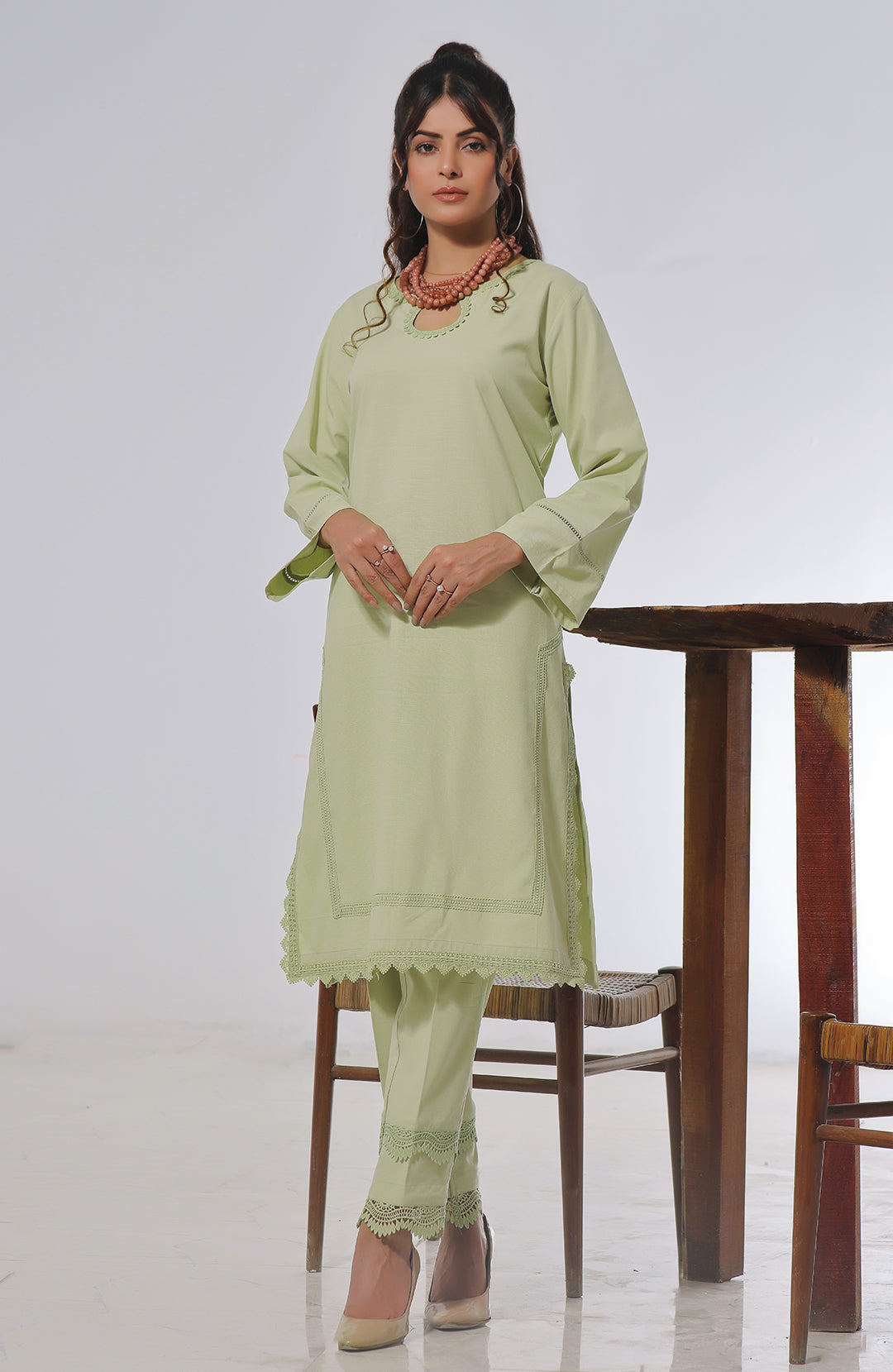 Oleander | Co-ords Stitched 2PC Khaddar Solid