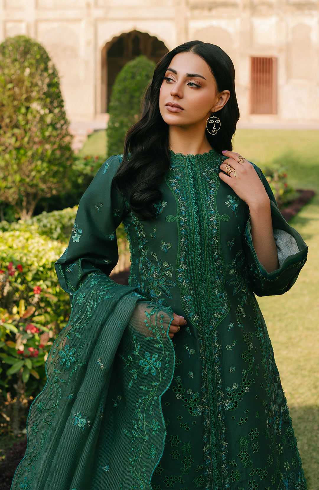 Mirana | 3Pc Lawn Embroidered Suit