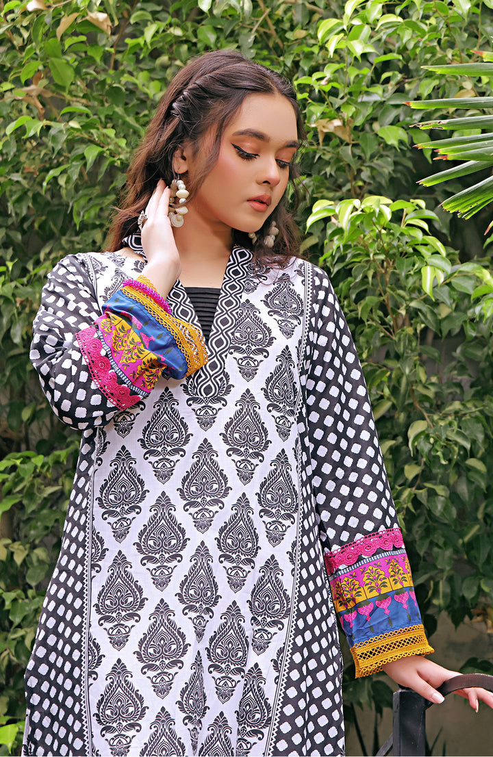 Gerby | Printed Lawn Kurta & Trouser Stitched 2Pc