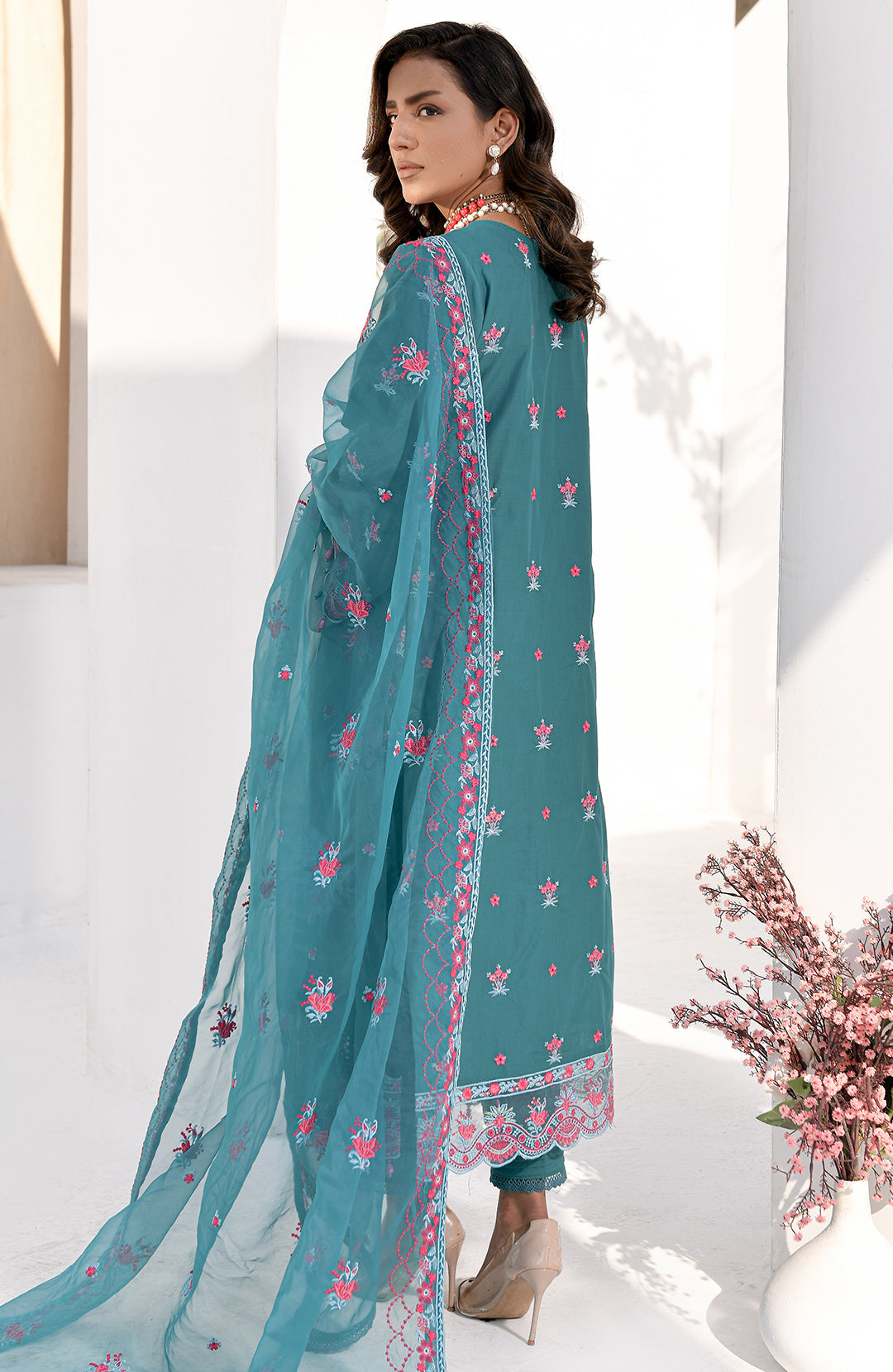 Monsoon | 3-Pc Lawn Embroidered Suit
